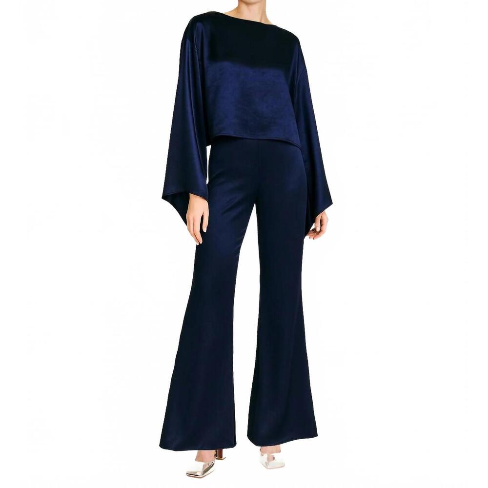 NEW LINE AND DOT avanelle flare pants in navy